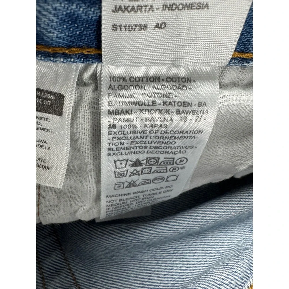 Levis 501 Original Fit Jeans Mens 34x30 Medium Wash Blue‎ Button Fly